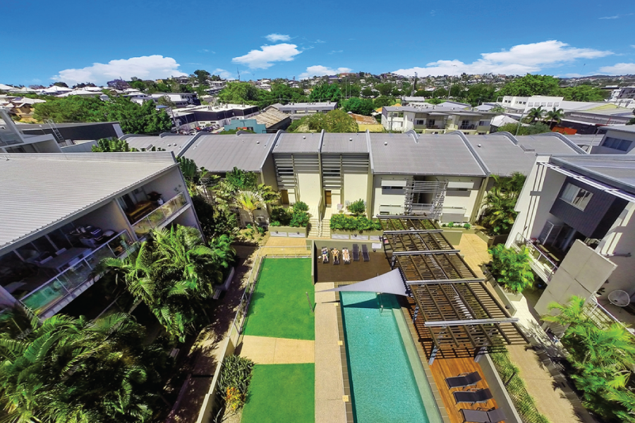 Apartment complex in Bulimba, painted by Darryl Hathway Painting & Decoratingba