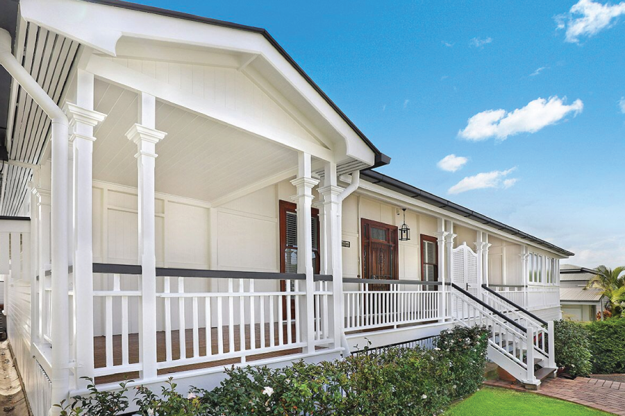 An example of Queenslander house painting in Ascot