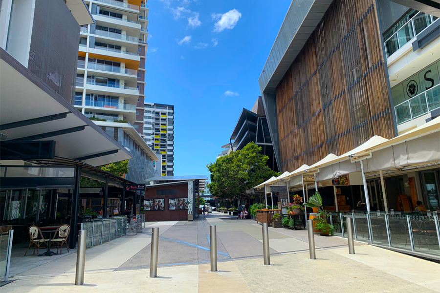 The new riverside development in Hamilton, Brisbane